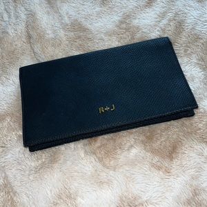 R + J clutch. Navy blue color. New.